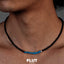 FLUT Sterling Silver Turquoise & Black Onyx Necklace 595