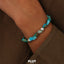 FLUT Handmade Turquoise Beaded Bracelet | Sterling Silver Unisex Jewelry