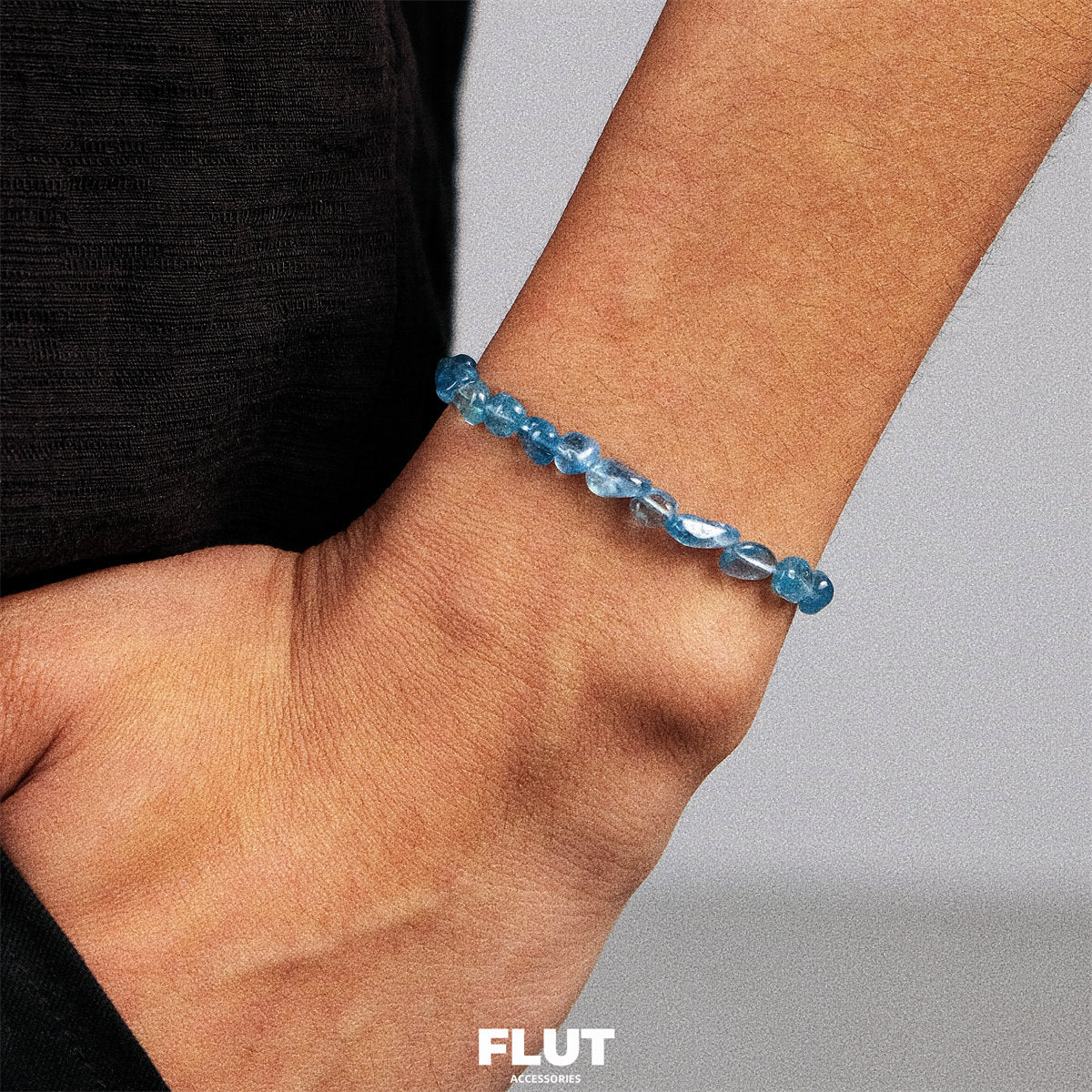 FLUT Irregular Aquamarine Beaded Bracelet 327 Main image