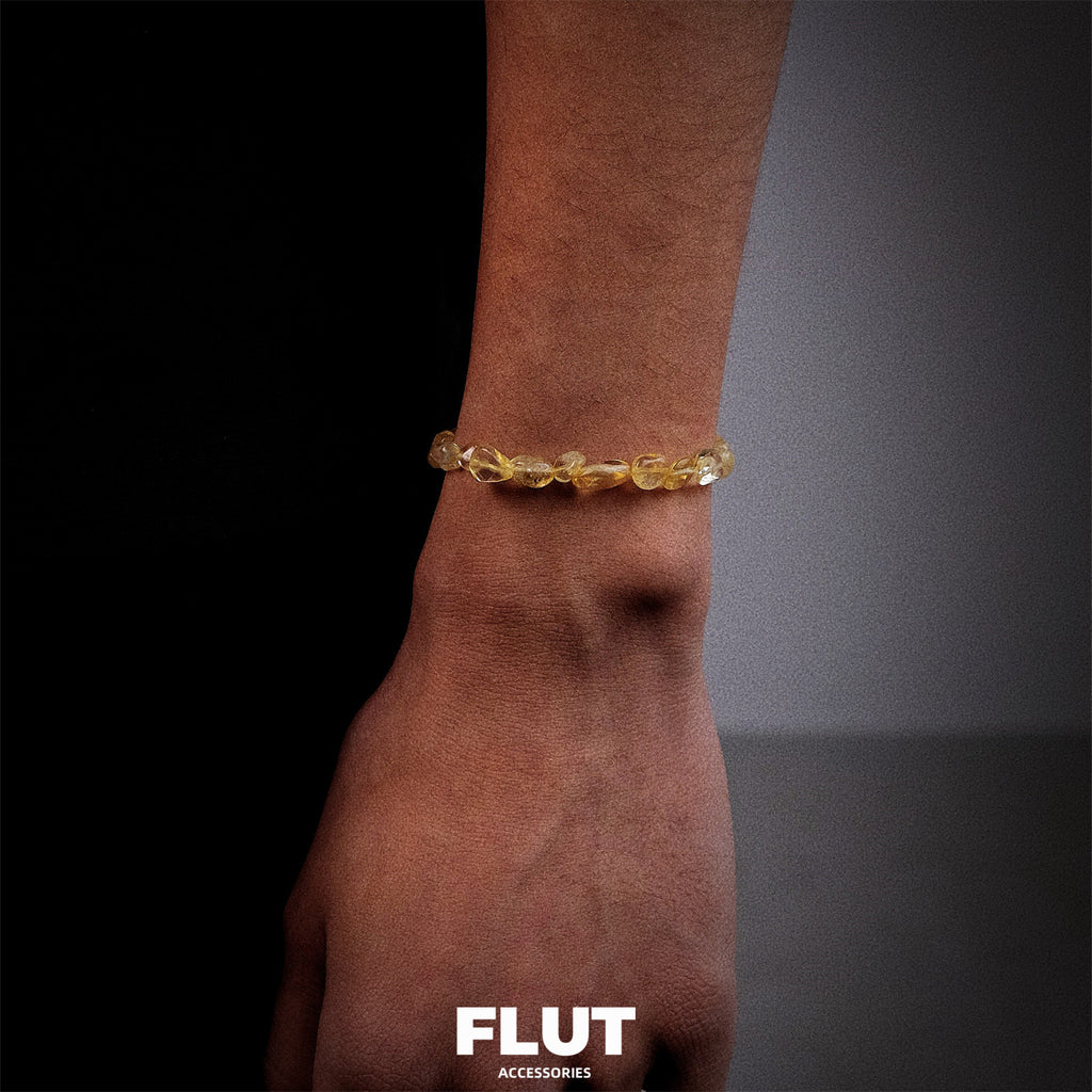 FLUT Natural Citrine Beaded Bracelet 377