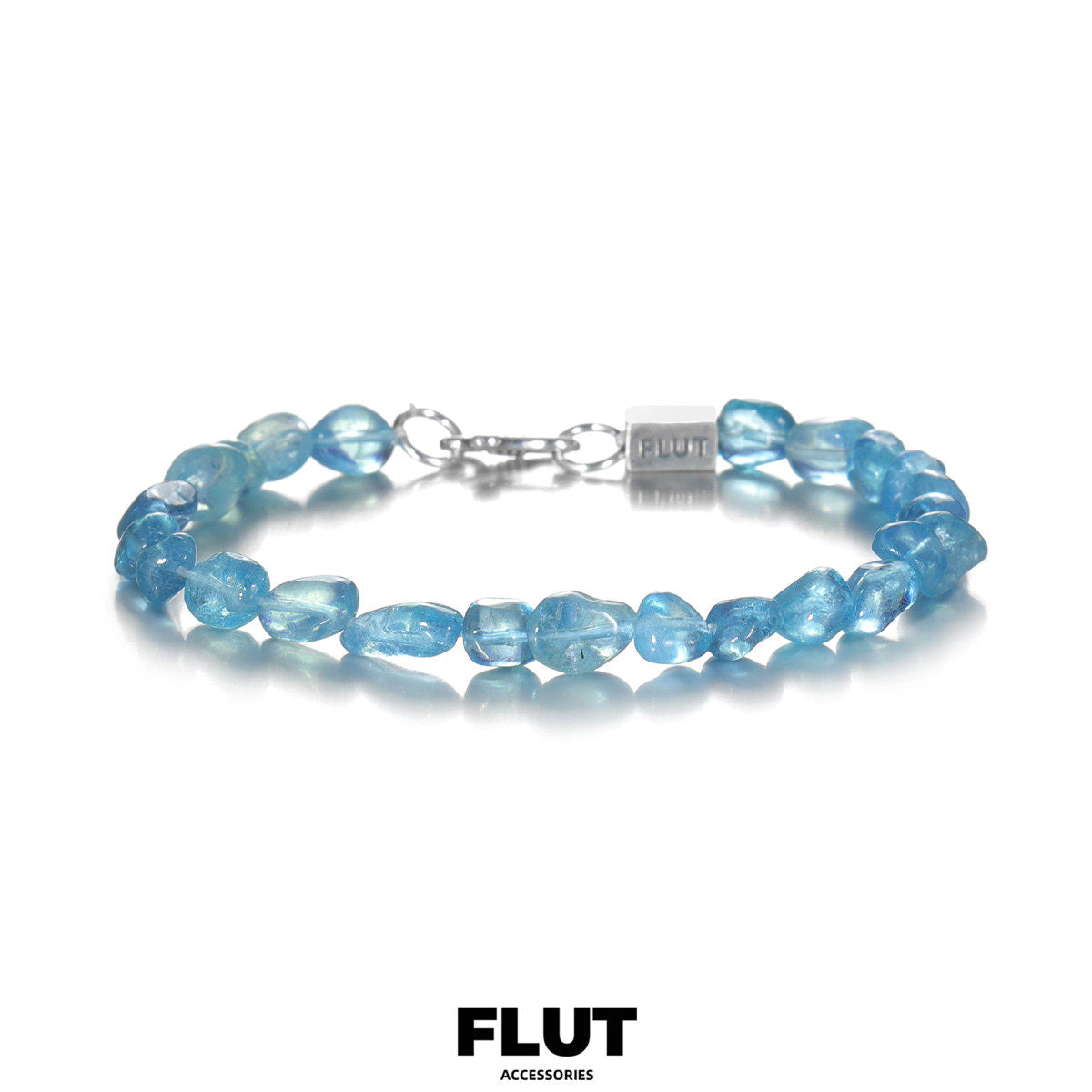FLUT Irregular Aquamarine Beaded Bracelet 327