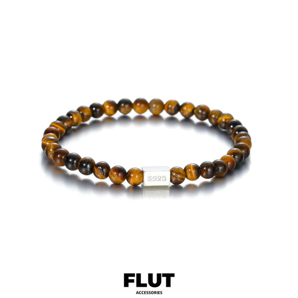FLUT Obsidian and Tiger’s Eye Beaded Bracelet B056