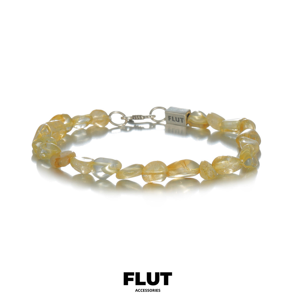 FLUT Natural Citrine Beaded Bracelet 377